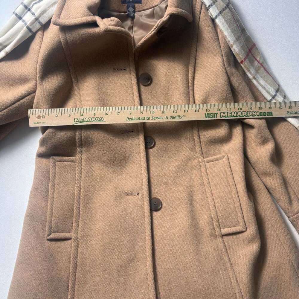 St. John's Bay Camel Wool Blend Coat M - Picture 4 of 5